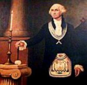George Washington mit Freimaurerschurz