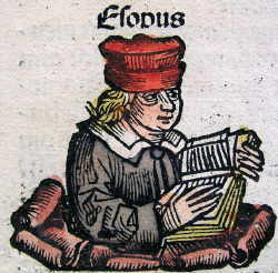 Esopus;Aus der Schedelschen Weltchronik, wikimedia commons