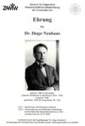 Broschüre vom Projekt Ehrung für Dr. Hugo Neuhaus.